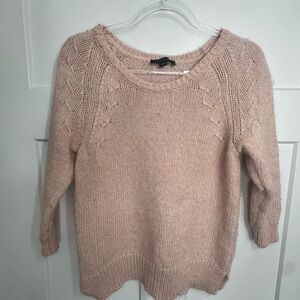 Ann Taylor Women’s Blush Pink Sweater, Size Medium all natural materials